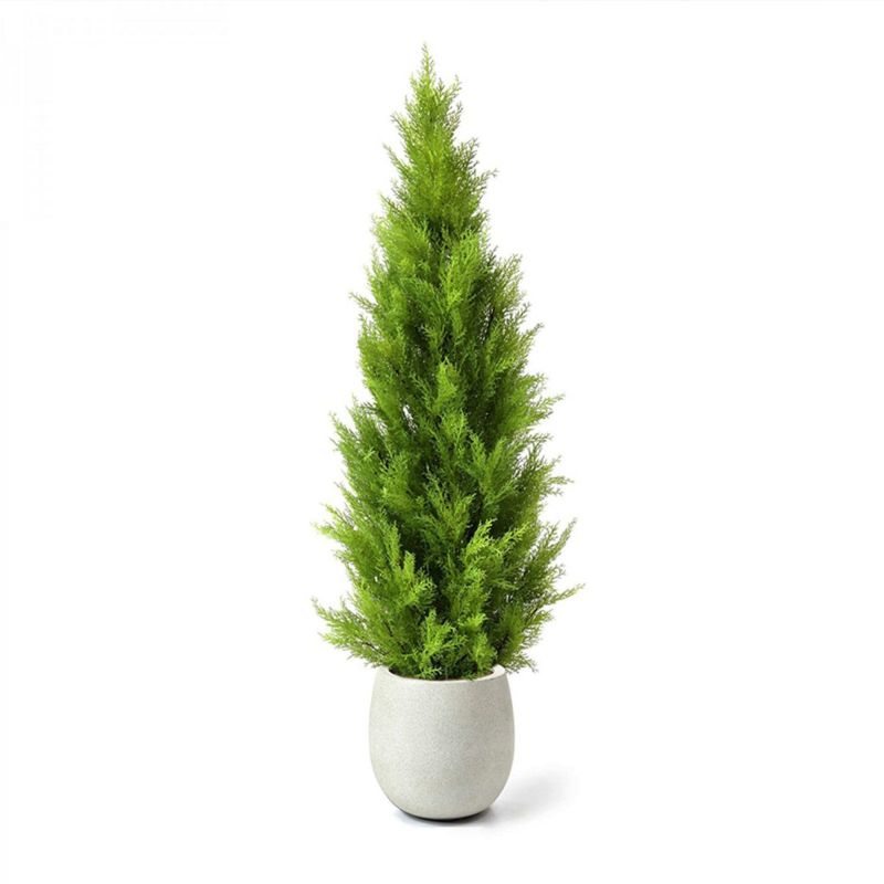 フロアグリーン ゴールドクレスト エッグポット H155 ホワイト