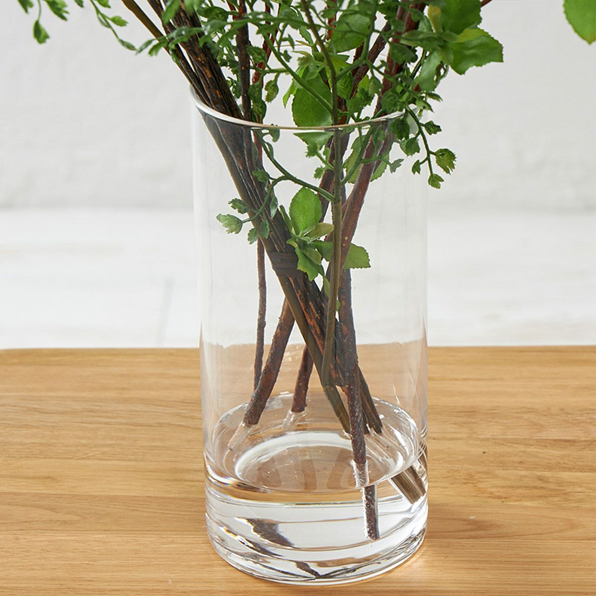 テーブルグリーン ドウダンツツジxアジアンタム　ガラスベース　H60 08