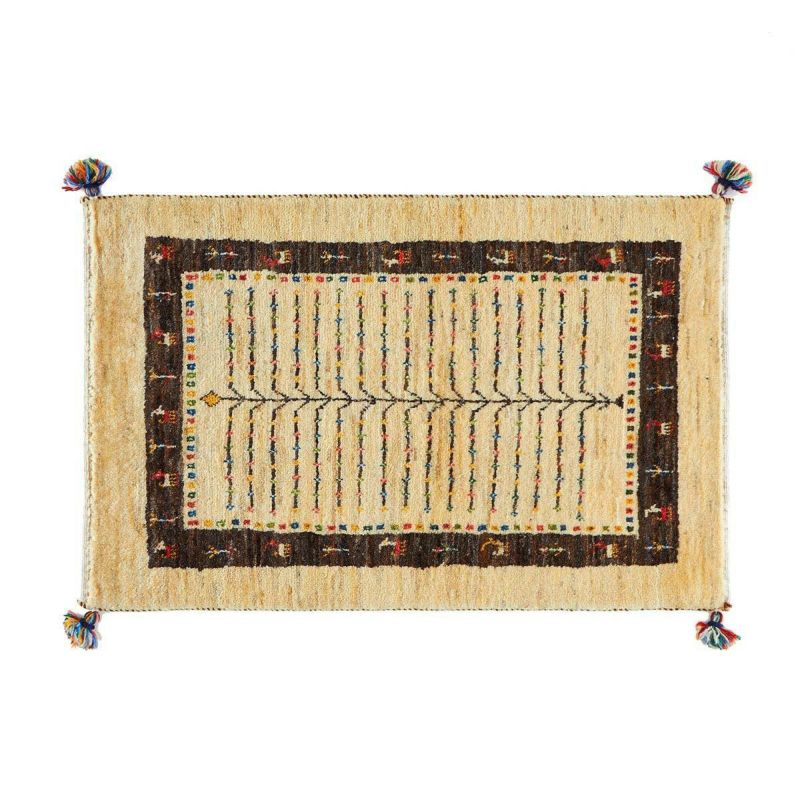 ペルシャギャッベ リーズ マット B-21912 ベージュ