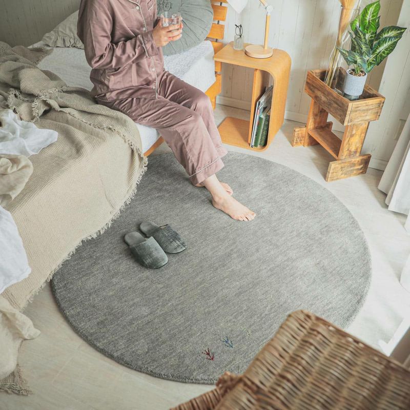 専用！144万ノット！本場イラン産 高密度織絨毯！円形200cm‐200461 立体柄、144万ノット！本場イラン産 絨毯 ！100×150cm-200401