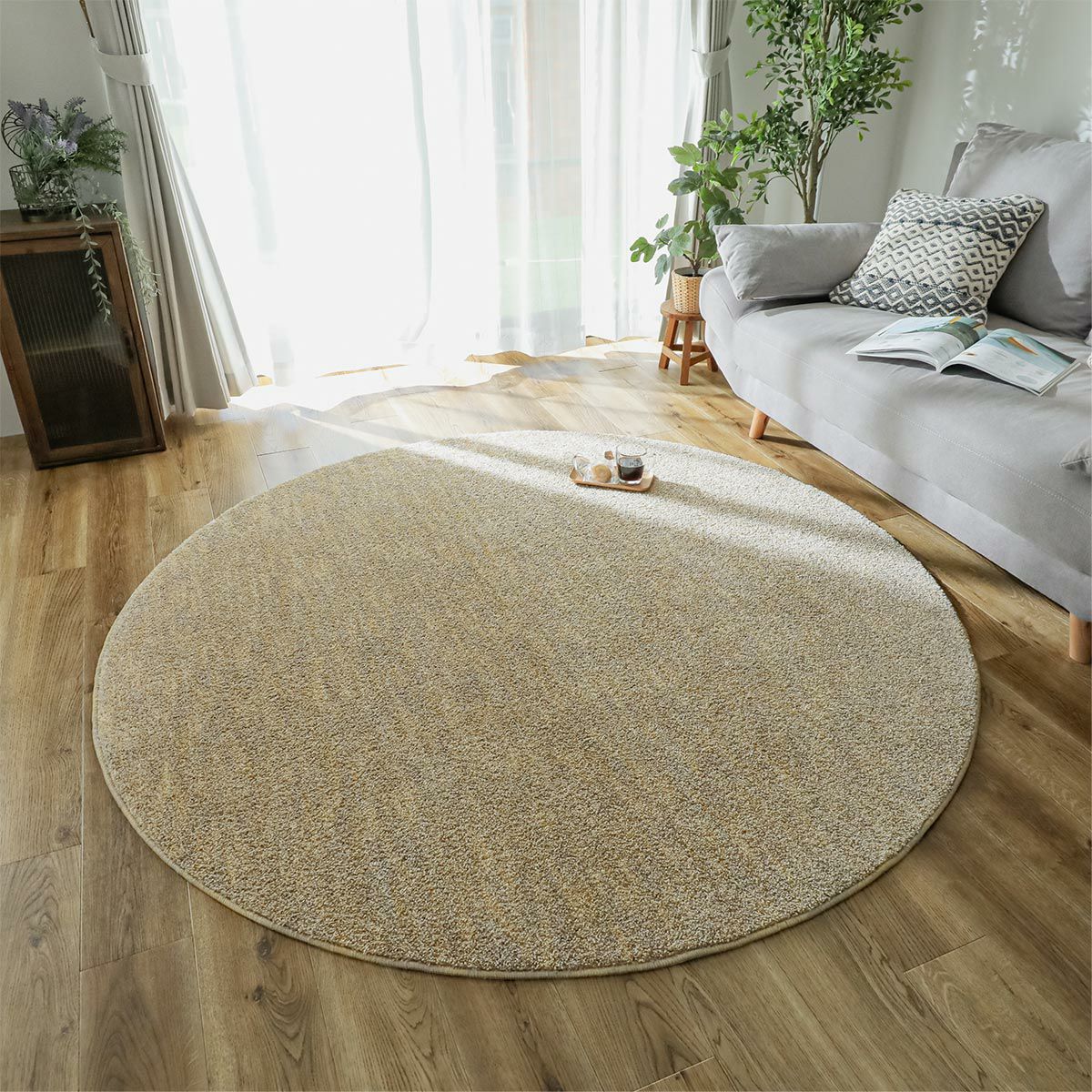 リリネ 円形 ラグ | オーダーカーペット・ラグのFROM FLOOR