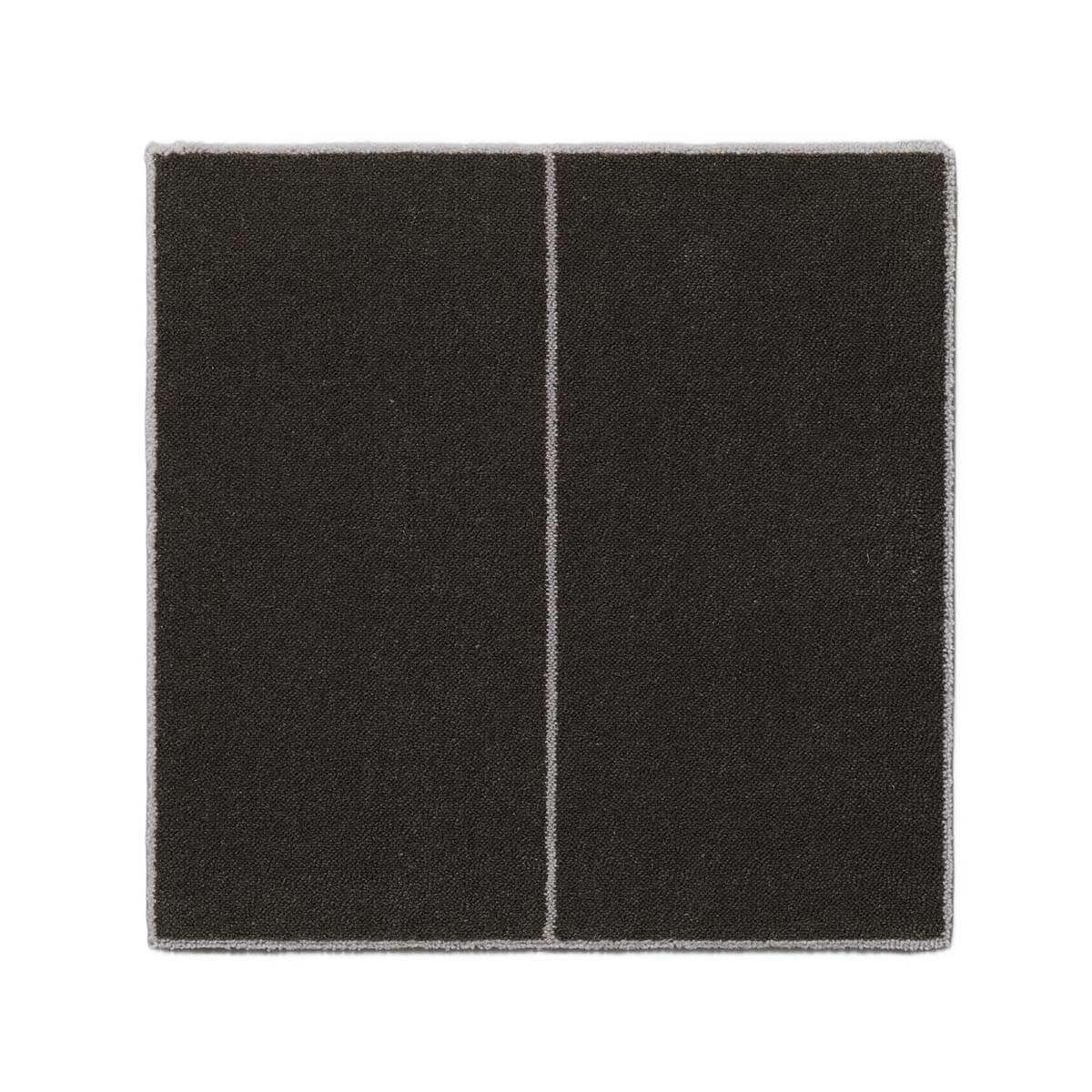 ウールタイル　ストレート　ダークブラウン