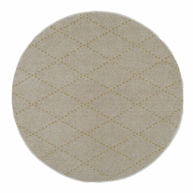 ポンテ 円形 ベージュ