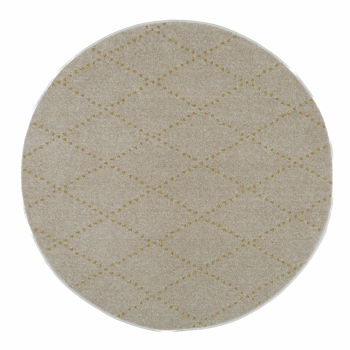 ポンテ 円形 ベージュ