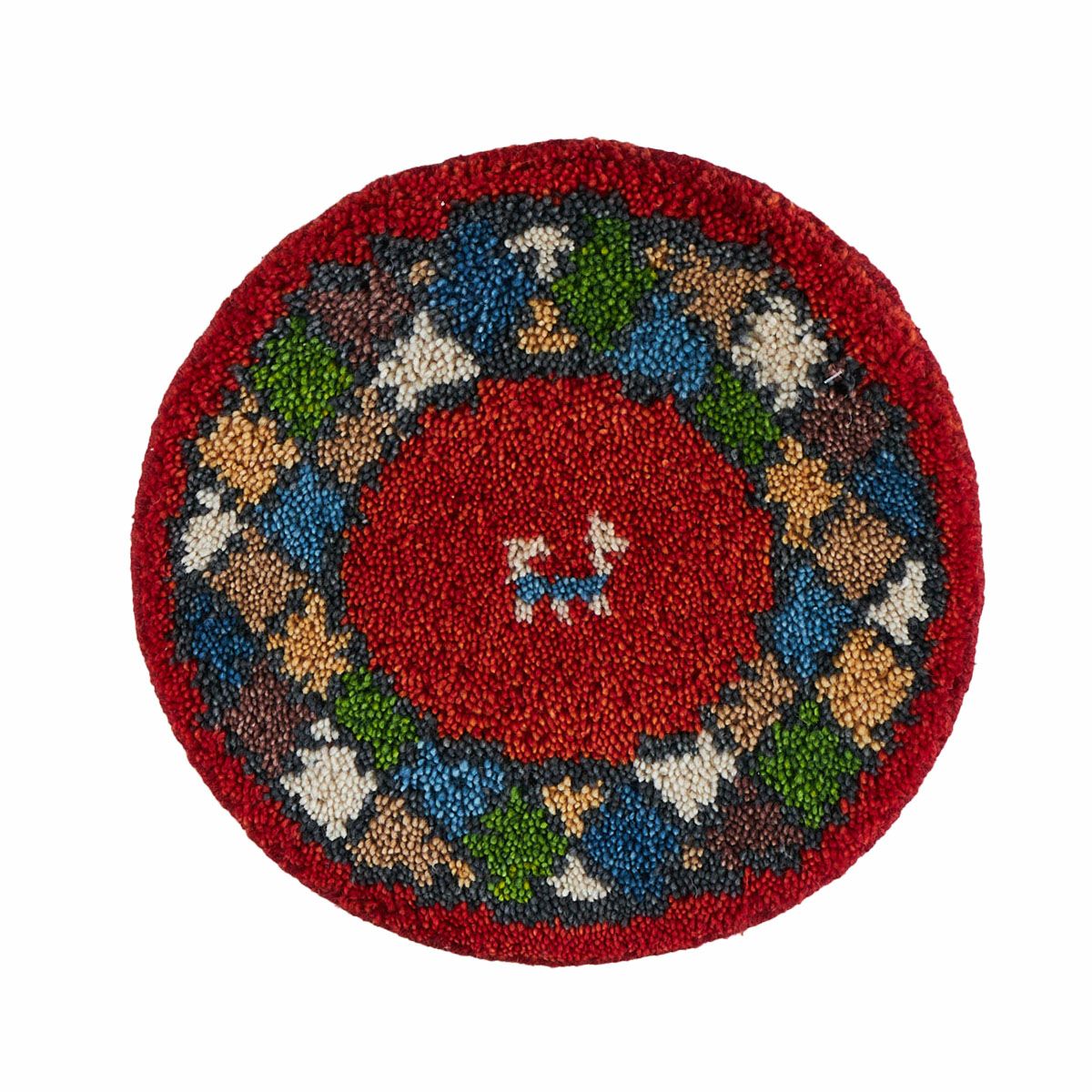 コバラム チェアパッド レッド