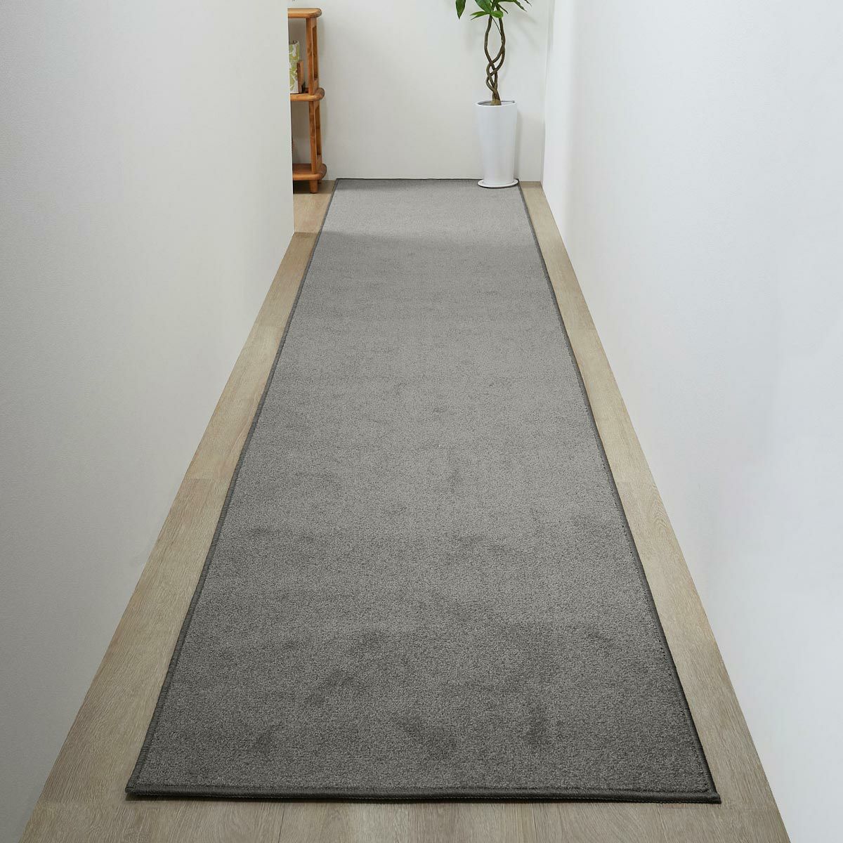 バンジュ 廊下敷き ライトグレー