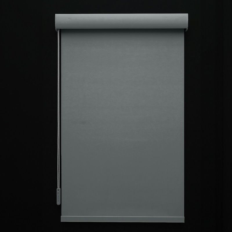 ロールスクリーン完全遮光　グレー