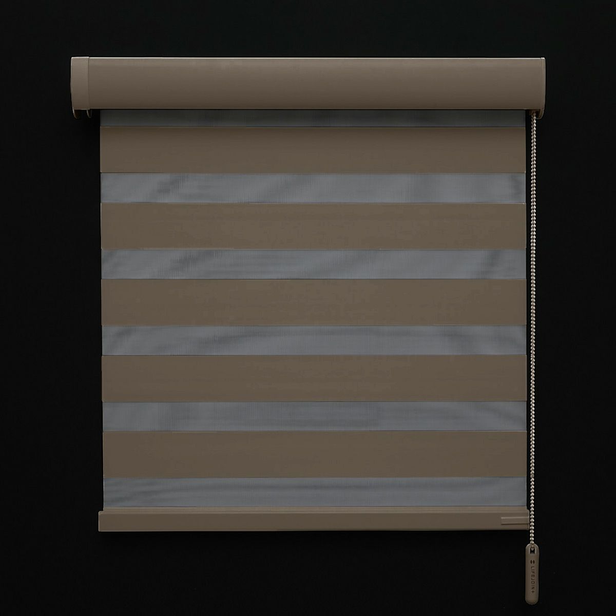 調光ロールスクリーン　遮光　ブラウン