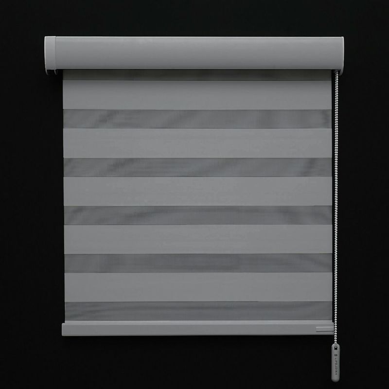 調光ロールスクリーン　遮光　グレー