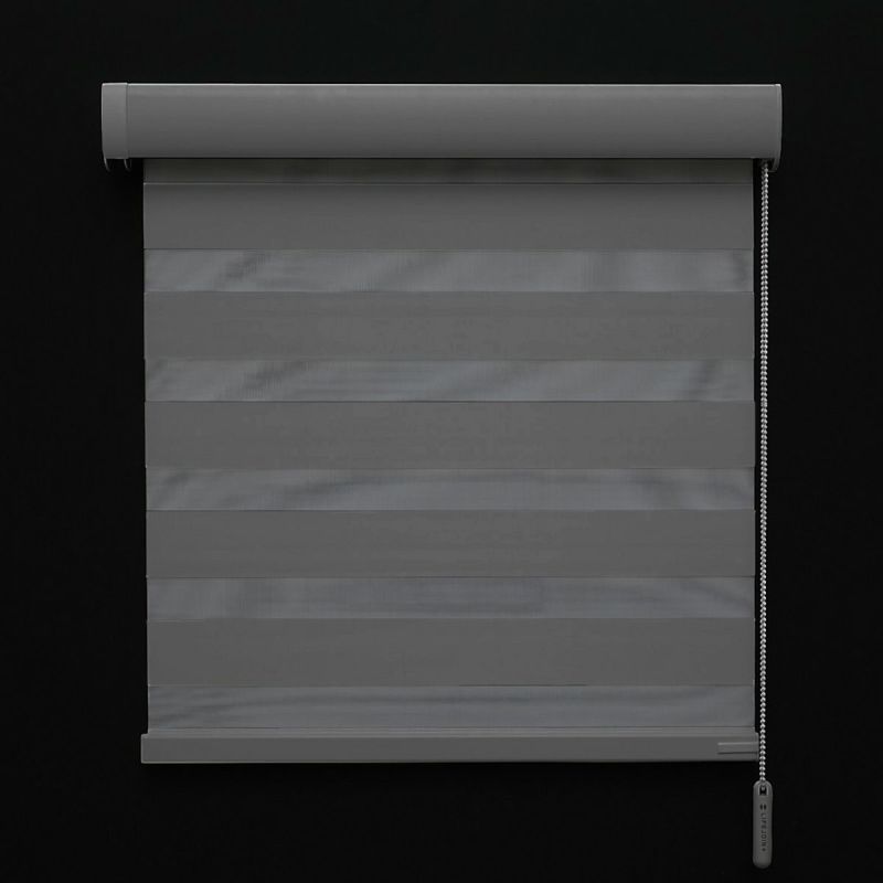 調光ロールスクリーン　遮光　チャコール