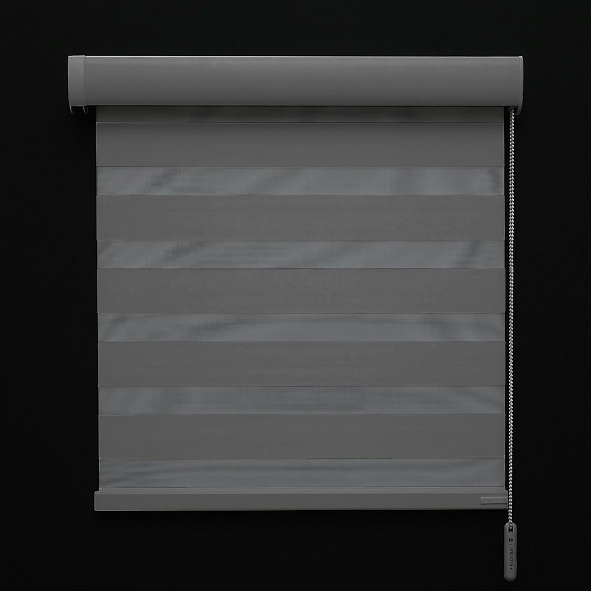 調光ロールスクリーン　遮光　チャコール