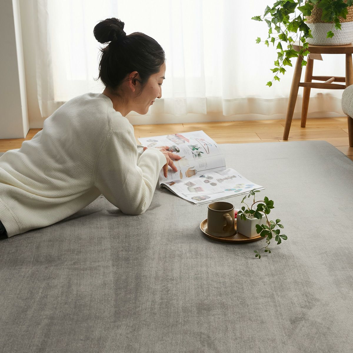 寝転んでいる様子