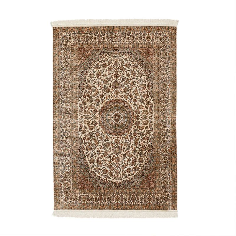 カシミール シルクラグ #1 ホワイト