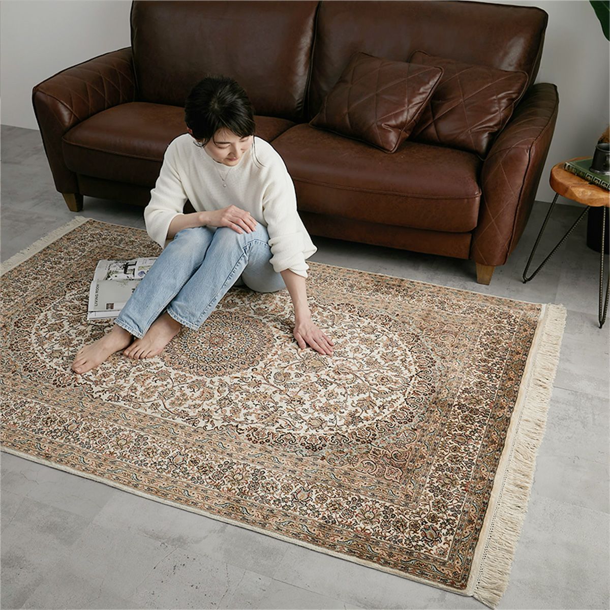 カシミール シルクラグ #1 04